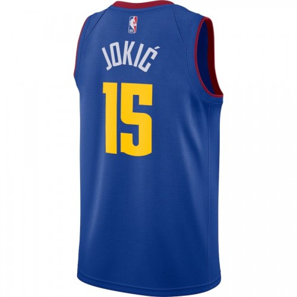 Men's Denver Nuggets Nikola Jokic #15 Jordan Brand Blue 202021 Swingman Jersey - Statement Edition-Pro Kit Vault | Brand New 26/27 Sports Jerseys